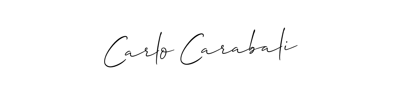 You should practise on your own different ways (Allison_Script) to write your name (Carlo Carabali) in signature. don't let someone else do it for you. Carlo Carabali signature style 2 images and pictures png