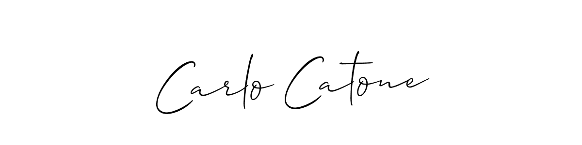 Carlo Catone stylish signature style. Best Handwritten Sign (Allison_Script) for my name. Handwritten Signature Collection Ideas for my name Carlo Catone. Carlo Catone signature style 2 images and pictures png
