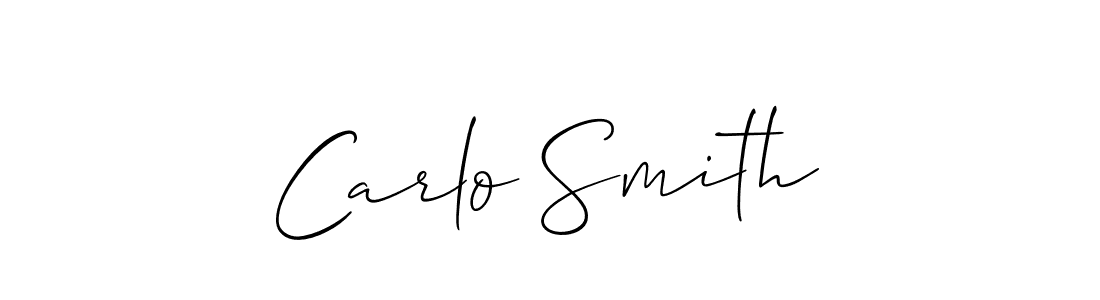 Carlo Smith stylish signature style. Best Handwritten Sign (Allison_Script) for my name. Handwritten Signature Collection Ideas for my name Carlo Smith. Carlo Smith signature style 2 images and pictures png