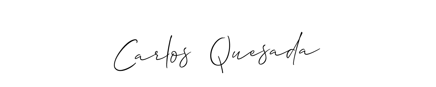 if you are searching for the best signature style for your name Carlos  Quesada. so please give up your signature search. here we have designed multiple signature styles  using Allison_Script. Carlos  Quesada signature style 2 images and pictures png