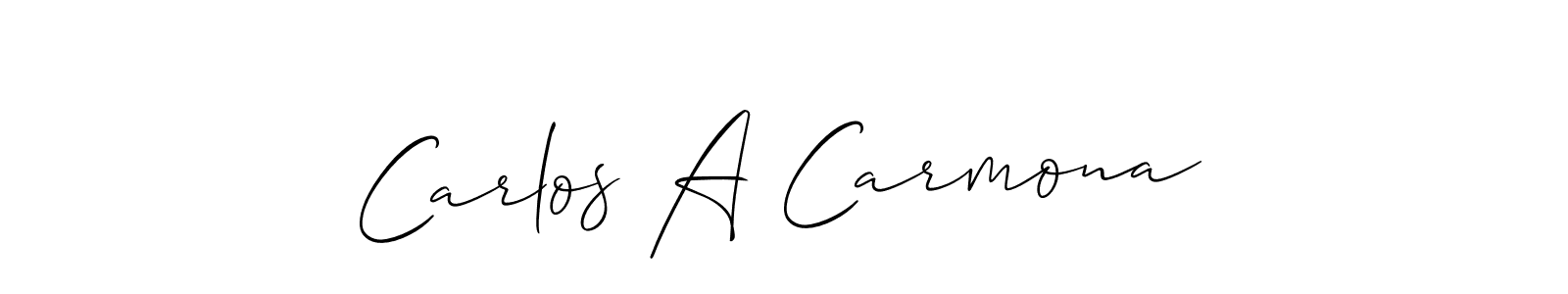 Make a beautiful signature design for name Carlos A Carmona. Use this online signature maker to create a handwritten signature for free. Carlos A Carmona signature style 2 images and pictures png