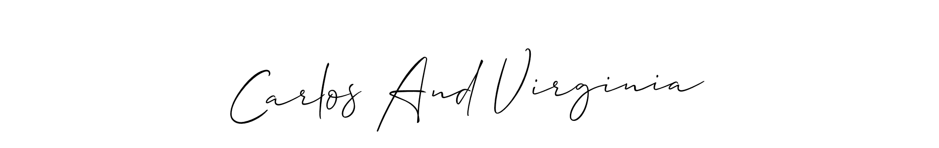 Here are the top 10 professional signature styles for the name Carlos And Virginia. These are the best autograph styles you can use for your name. Carlos And Virginia signature style 2 images and pictures png