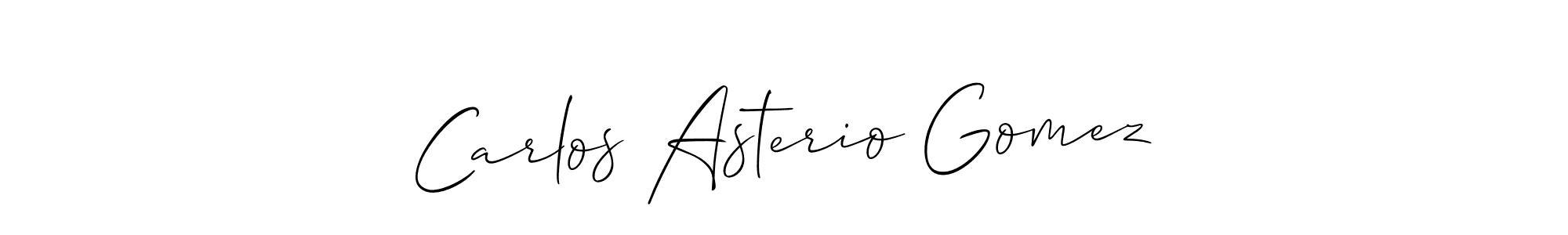 Use a signature maker to create a handwritten signature online. With this signature software, you can design (Allison_Script) your own signature for name Carlos Asterio Gomez. Carlos Asterio Gomez signature style 2 images and pictures png