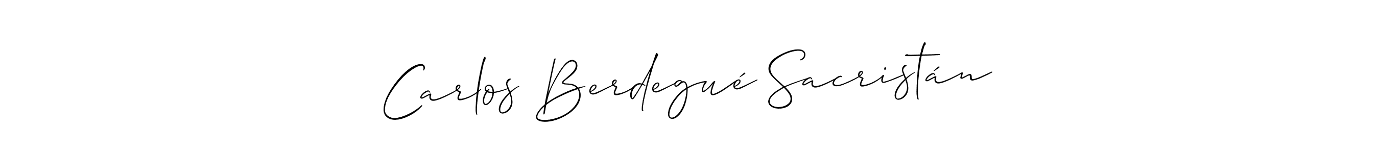 You should practise on your own different ways (Allison_Script) to write your name (Carlos Berdegué Sacristán) in signature. don't let someone else do it for you. Carlos Berdegué Sacristán signature style 2 images and pictures png