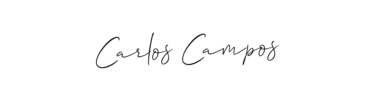 It looks lik you need a new signature style for name Carlos Campos. Design unique handwritten (Allison_Script) signature with our free signature maker in just a few clicks. Carlos Campos signature style 2 images and pictures png