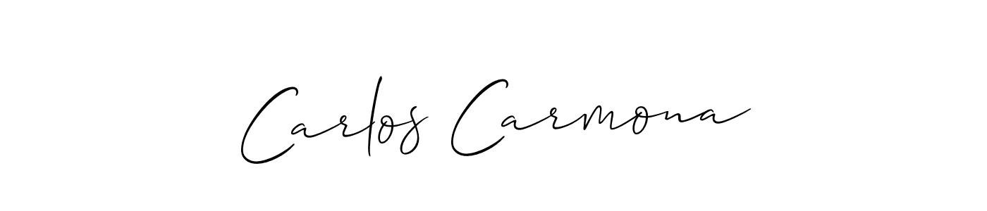 Make a short Carlos Carmona signature style. Manage your documents anywhere anytime using Allison_Script. Create and add eSignatures, submit forms, share and send files easily. Carlos Carmona signature style 2 images and pictures png