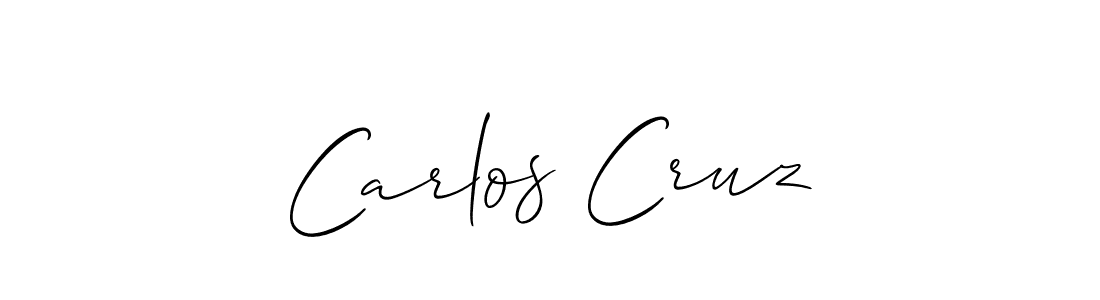 Also we have Carlos Cruz name is the best signature style. Create professional handwritten signature collection using Allison_Script autograph style. Carlos Cruz signature style 2 images and pictures png