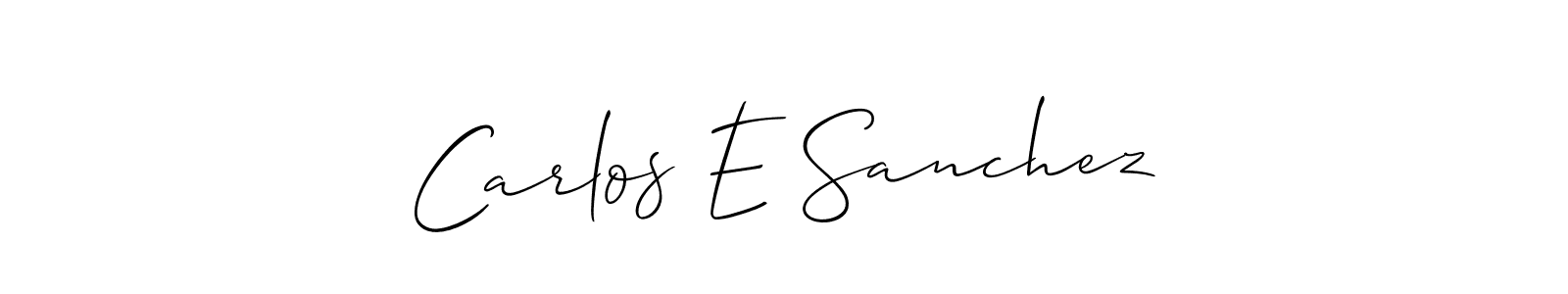 Also You can easily find your signature by using the search form. We will create Carlos E Sanchez name handwritten signature images for you free of cost using Allison_Script sign style. Carlos E Sanchez signature style 2 images and pictures png