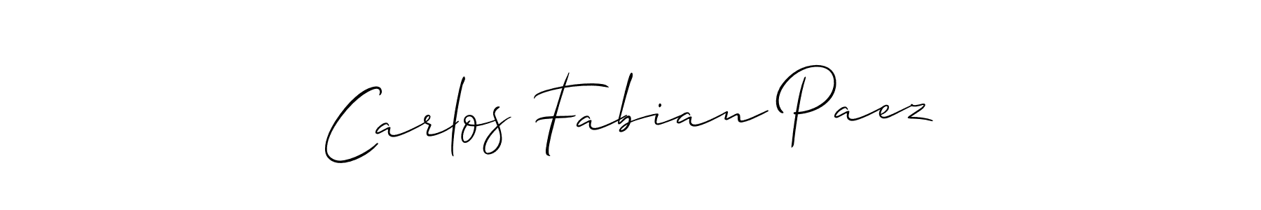 Best and Professional Signature Style for Carlos Fabian Paez. Allison_Script Best Signature Style Collection. Carlos Fabian Paez signature style 2 images and pictures png