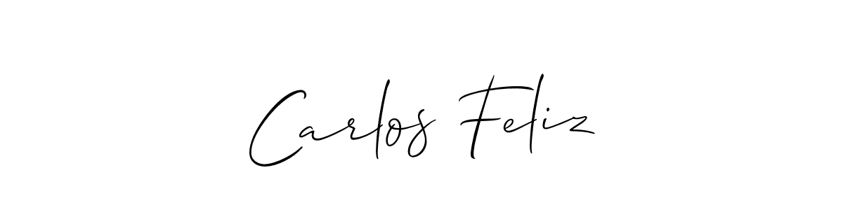 Also You can easily find your signature by using the search form. We will create Carlos Feliz name handwritten signature images for you free of cost using Allison_Script sign style. Carlos Feliz signature style 2 images and pictures png