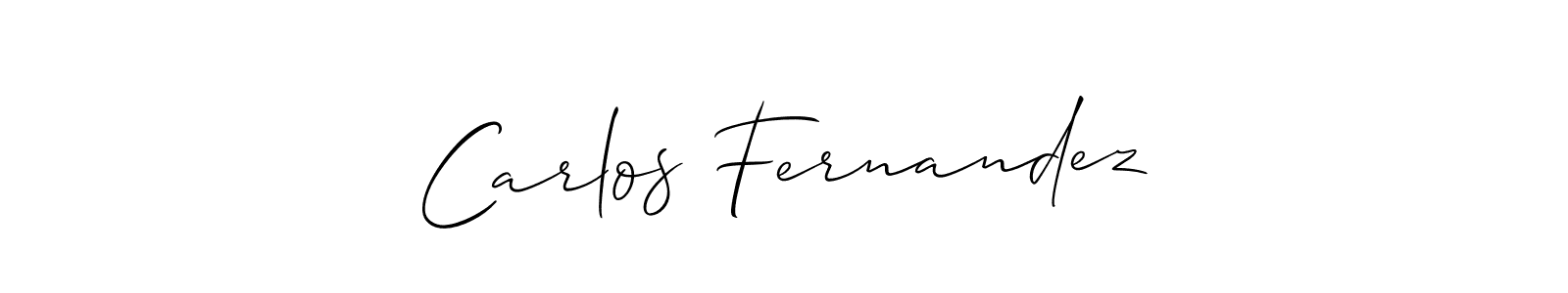 You should practise on your own different ways (Allison_Script) to write your name (Carlos Fernandez) in signature. don't let someone else do it for you. Carlos Fernandez signature style 2 images and pictures png