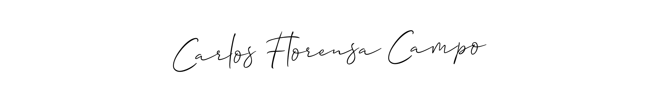 It looks lik you need a new signature style for name Carlos Florensa Campo. Design unique handwritten (Allison_Script) signature with our free signature maker in just a few clicks. Carlos Florensa Campo signature style 2 images and pictures png