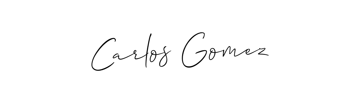 Also You can easily find your signature by using the search form. We will create Carlos Gomez name handwritten signature images for you free of cost using Allison_Script sign style. Carlos Gomez signature style 2 images and pictures png