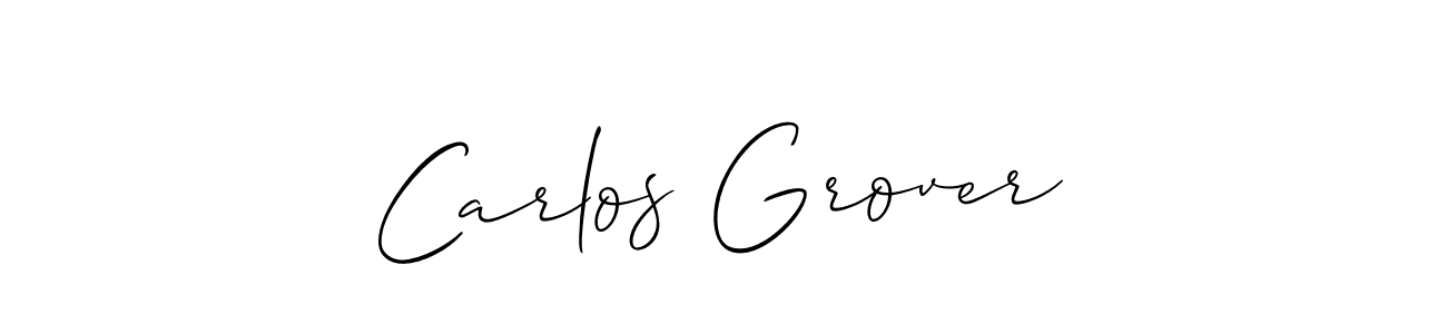 How to Draw Carlos Grover signature style? Allison_Script is a latest design signature styles for name Carlos Grover. Carlos Grover signature style 2 images and pictures png