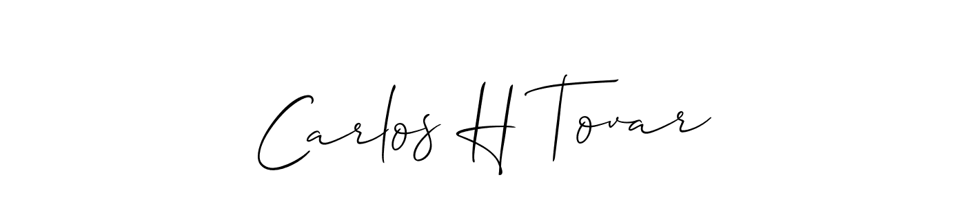 Make a beautiful signature design for name Carlos H Tovar. Use this online signature maker to create a handwritten signature for free. Carlos H Tovar signature style 2 images and pictures png