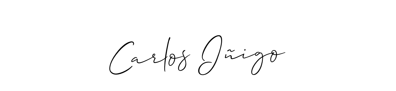 Once you've used our free online signature maker to create your best signature Allison_Script style, it's time to enjoy all of the benefits that Carlos Iñigo name signing documents. Carlos Iñigo signature style 2 images and pictures png