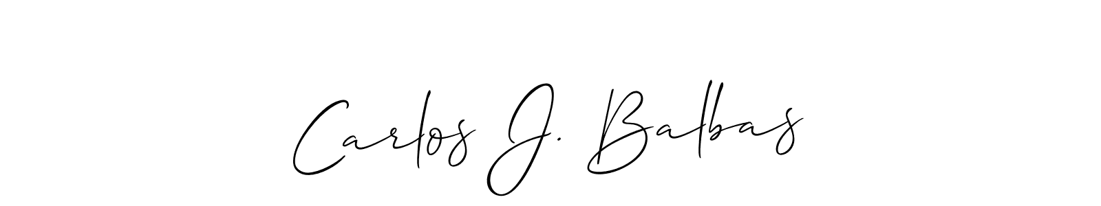 You can use this online signature creator to create a handwritten signature for the name Carlos J. Balbas. This is the best online autograph maker. Carlos J. Balbas signature style 2 images and pictures png