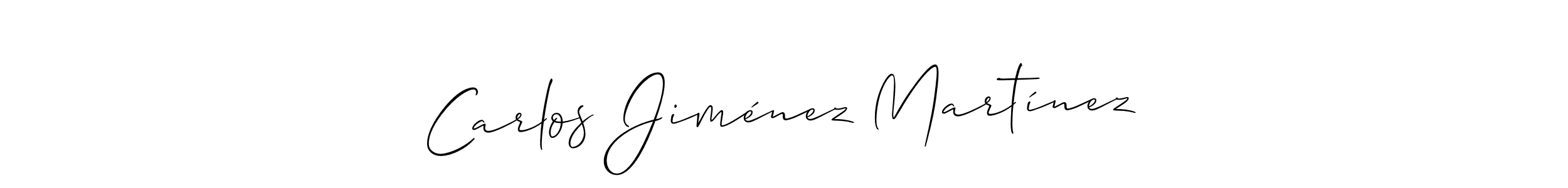 Allison_Script is a professional signature style that is perfect for those who want to add a touch of class to their signature. It is also a great choice for those who want to make their signature more unique. Get Carlos Jiménez Martínez name to fancy signature for free. Carlos Jiménez Martínez signature style 2 images and pictures png