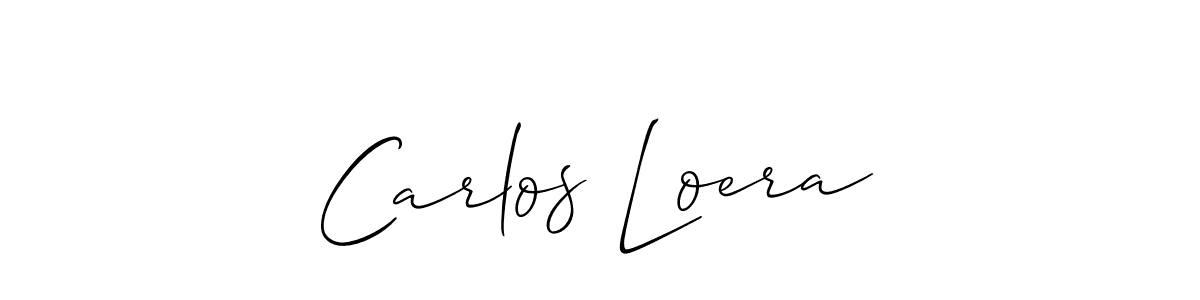 Create a beautiful signature design for name Carlos Loera. With this signature (Allison_Script) fonts, you can make a handwritten signature for free. Carlos Loera signature style 2 images and pictures png