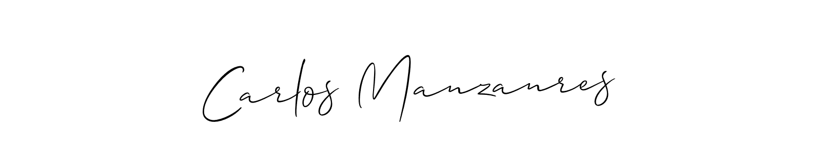 How to Draw Carlos Manzanres signature style? Allison_Script is a latest design signature styles for name Carlos Manzanres. Carlos Manzanres signature style 2 images and pictures png