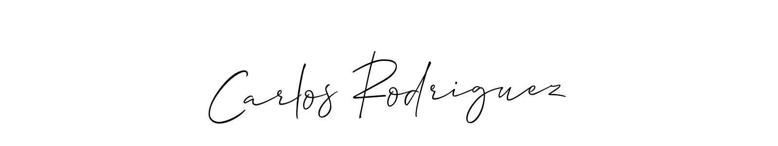 Use a signature maker to create a handwritten signature online. With this signature software, you can design (Allison_Script) your own signature for name Carlos Rodriguez. Carlos Rodriguez signature style 2 images and pictures png