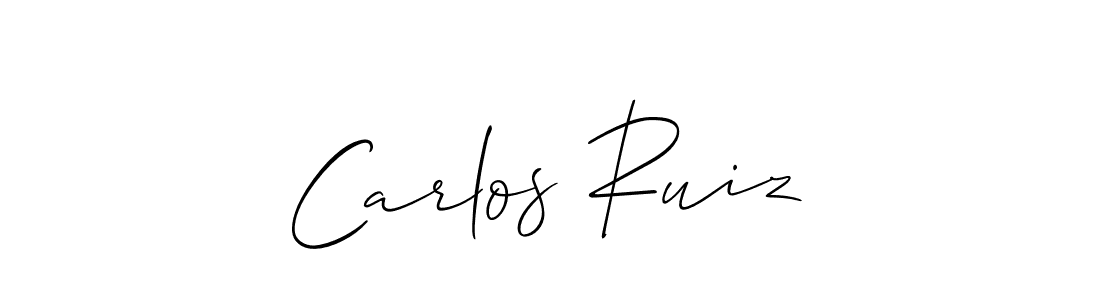 It looks lik you need a new signature style for name Carlos Ruiz. Design unique handwritten (Allison_Script) signature with our free signature maker in just a few clicks. Carlos Ruiz signature style 2 images and pictures png