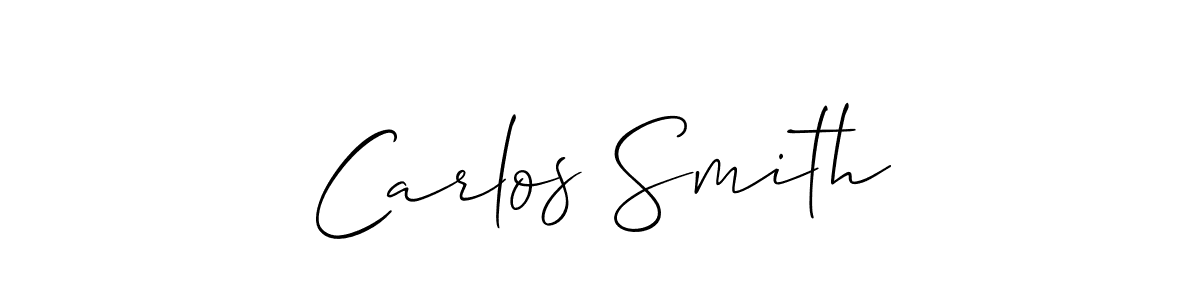 The best way (Allison_Script) to make a short signature is to pick only two or three words in your name. The name Carlos Smith include a total of six letters. For converting this name. Carlos Smith signature style 2 images and pictures png