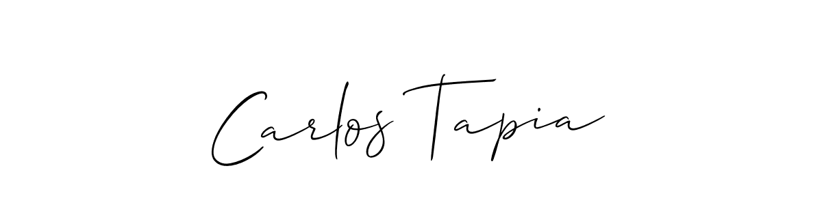 Make a beautiful signature design for name Carlos Tapia. With this signature (Allison_Script) style, you can create a handwritten signature for free. Carlos Tapia signature style 2 images and pictures png