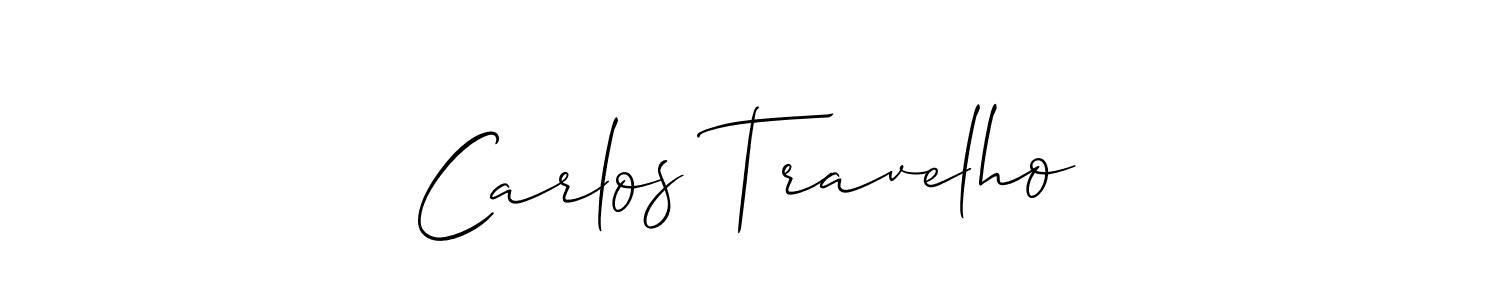 Design your own signature with our free online signature maker. With this signature software, you can create a handwritten (Allison_Script) signature for name Carlos Travelho. Carlos Travelho signature style 2 images and pictures png