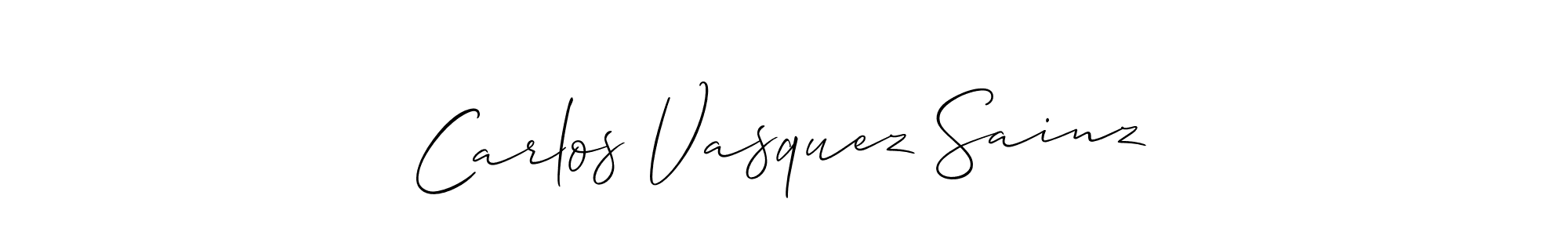 Also we have Carlos Vasquez Sainz name is the best signature style. Create professional handwritten signature collection using Allison_Script autograph style. Carlos Vasquez Sainz signature style 2 images and pictures png