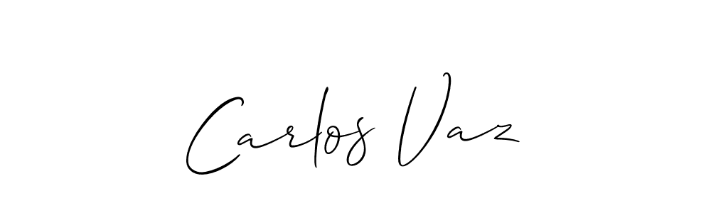 Carlos Vaz stylish signature style. Best Handwritten Sign (Allison_Script) for my name. Handwritten Signature Collection Ideas for my name Carlos Vaz. Carlos Vaz signature style 2 images and pictures png