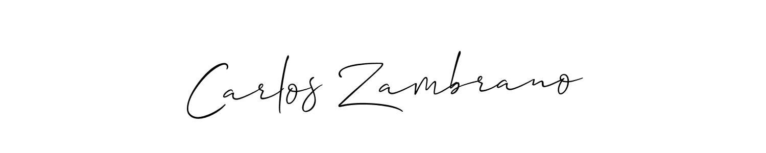 Make a short Carlos Zambrano signature style. Manage your documents anywhere anytime using Allison_Script. Create and add eSignatures, submit forms, share and send files easily. Carlos Zambrano signature style 2 images and pictures png