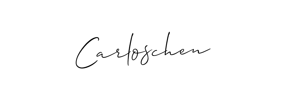 if you are searching for the best signature style for your name Carloschen. so please give up your signature search. here we have designed multiple signature styles  using Allison_Script. Carloschen signature style 2 images and pictures png