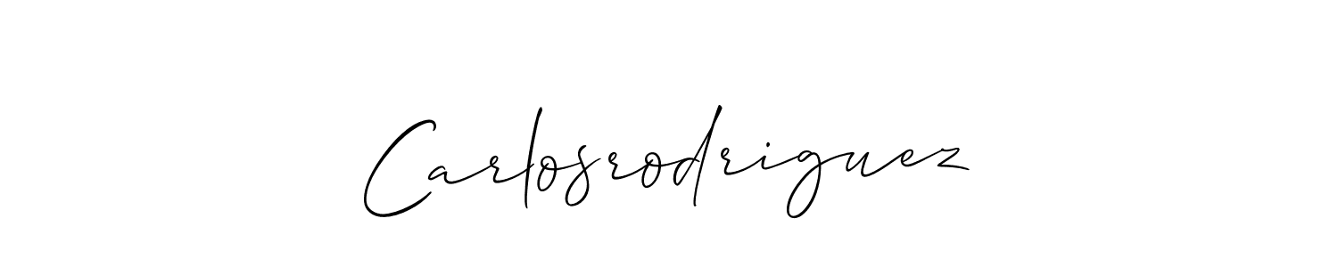 How to make Carlosrodriguez name signature. Use Allison_Script style for creating short signs online. This is the latest handwritten sign. Carlosrodriguez signature style 2 images and pictures png