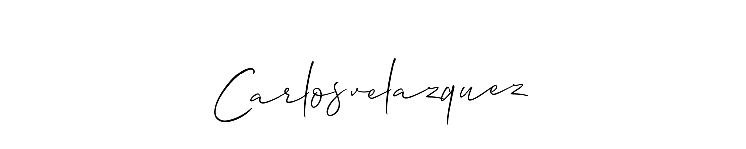 How to make Carlosvelazquez signature? Allison_Script is a professional autograph style. Create handwritten signature for Carlosvelazquez name. Carlosvelazquez signature style 2 images and pictures png