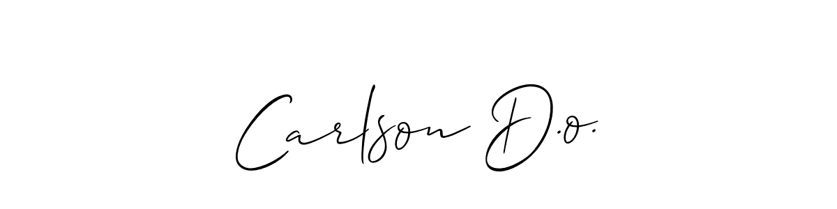 It looks lik you need a new signature style for name Carlson D.o.. Design unique handwritten (Allison_Script) signature with our free signature maker in just a few clicks. Carlson D.o. signature style 2 images and pictures png