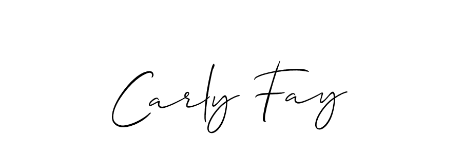 Also You can easily find your signature by using the search form. We will create Carly Fay name handwritten signature images for you free of cost using Allison_Script sign style. Carly Fay signature style 2 images and pictures png