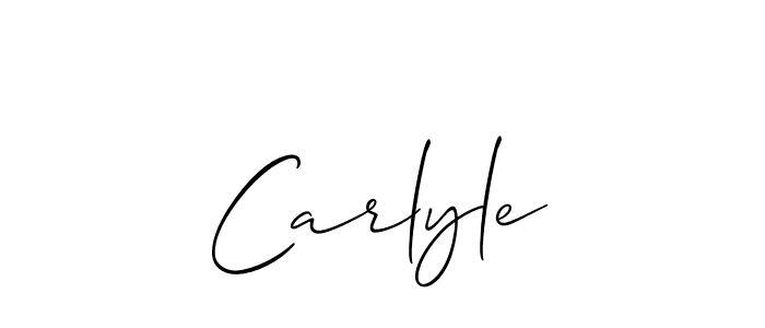 How to make Carlyle name signature. Use Allison_Script style for creating short signs online. This is the latest handwritten sign. Carlyle signature style 2 images and pictures png