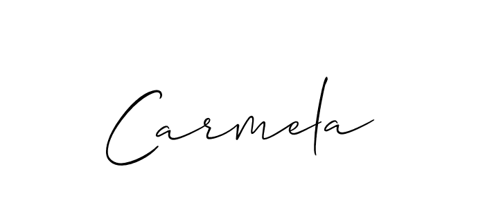 Also we have Carmela name is the best signature style. Create professional handwritten signature collection using Allison_Script autograph style. Carmela signature style 2 images and pictures png