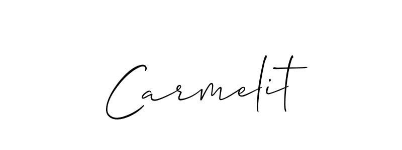 Allison_Script is a professional signature style that is perfect for those who want to add a touch of class to their signature. It is also a great choice for those who want to make their signature more unique. Get Carmelit name to fancy signature for free. Carmelit signature style 2 images and pictures png