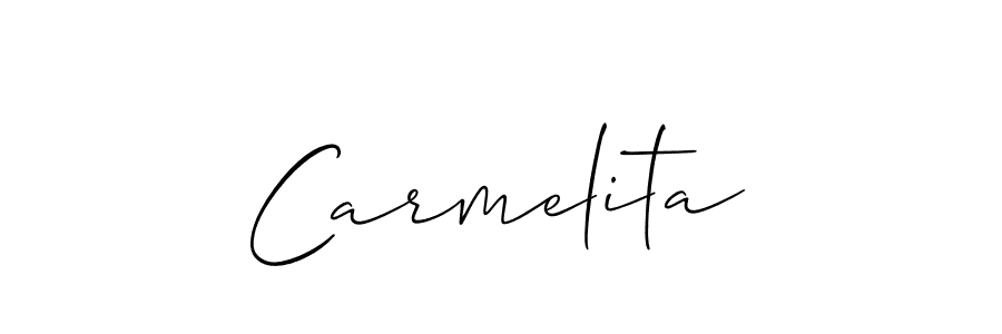 Carmelita stylish signature style. Best Handwritten Sign (Allison_Script) for my name. Handwritten Signature Collection Ideas for my name Carmelita. Carmelita signature style 2 images and pictures png