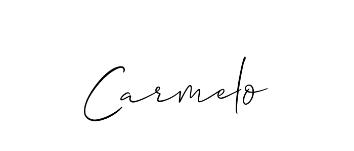 It looks lik you need a new signature style for name Carmelo. Design unique handwritten (Allison_Script) signature with our free signature maker in just a few clicks. Carmelo signature style 2 images and pictures png