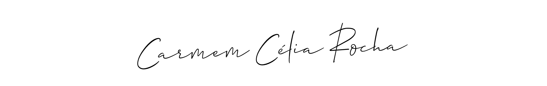 Also we have Carmem Célia Rocha name is the best signature style. Create professional handwritten signature collection using Allison_Script autograph style. Carmem Célia Rocha signature style 2 images and pictures png