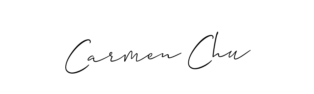 if you are searching for the best signature style for your name Carmen Chu. so please give up your signature search. here we have designed multiple signature styles  using Allison_Script. Carmen Chu signature style 2 images and pictures png