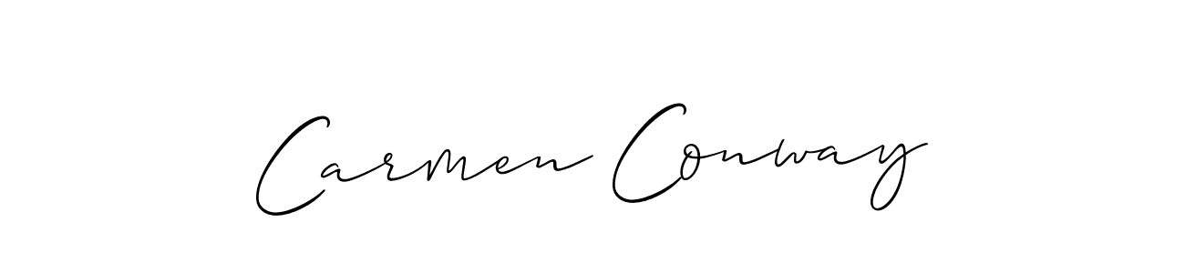 Best and Professional Signature Style for Carmen Conway. Allison_Script Best Signature Style Collection. Carmen Conway signature style 2 images and pictures png