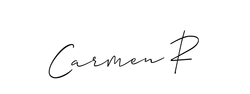 Check out images of Autograph of Carmen R name. Actor Carmen R Signature Style. Allison_Script is a professional sign style online. Carmen R signature style 2 images and pictures png