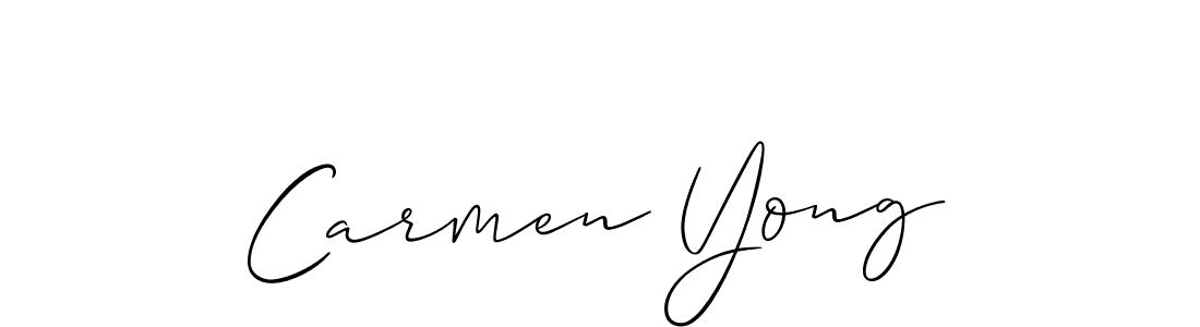 How to Draw Carmen Yong signature style? Allison_Script is a latest design signature styles for name Carmen Yong. Carmen Yong signature style 2 images and pictures png