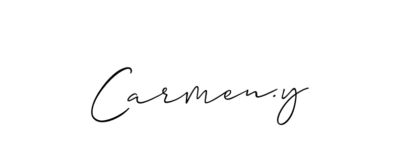 Carmen.y stylish signature style. Best Handwritten Sign (Allison_Script) for my name. Handwritten Signature Collection Ideas for my name Carmen.y. Carmen.y signature style 2 images and pictures png