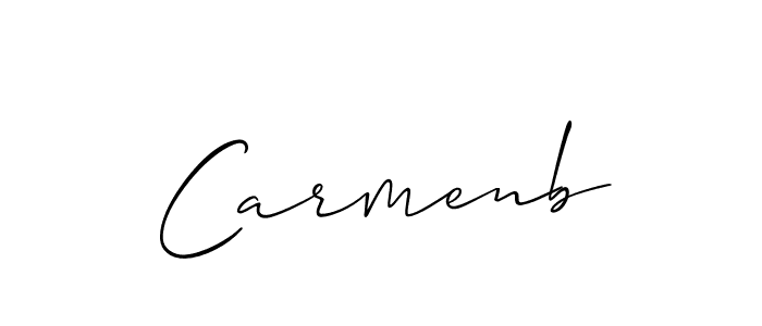 Also we have Carmenb name is the best signature style. Create professional handwritten signature collection using Allison_Script autograph style. Carmenb signature style 2 images and pictures png