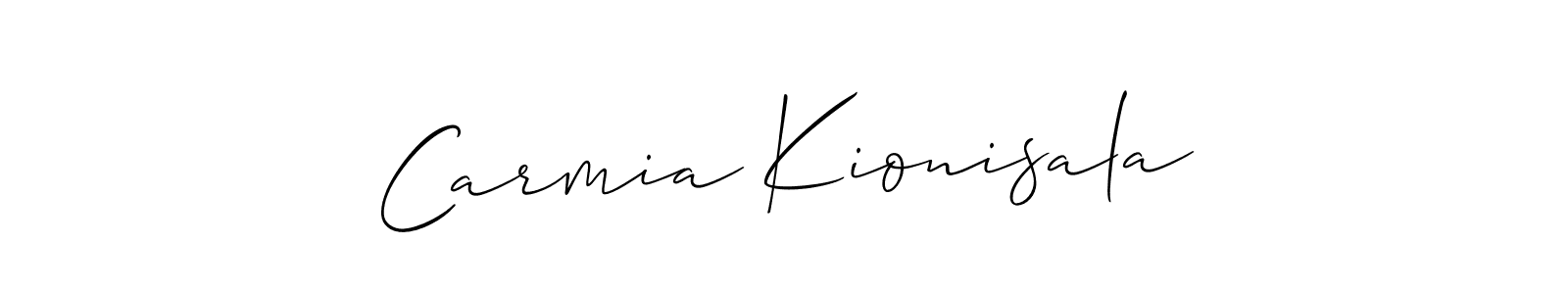 You can use this online signature creator to create a handwritten signature for the name Carmia Kionisala. This is the best online autograph maker. Carmia Kionisala signature style 2 images and pictures png
